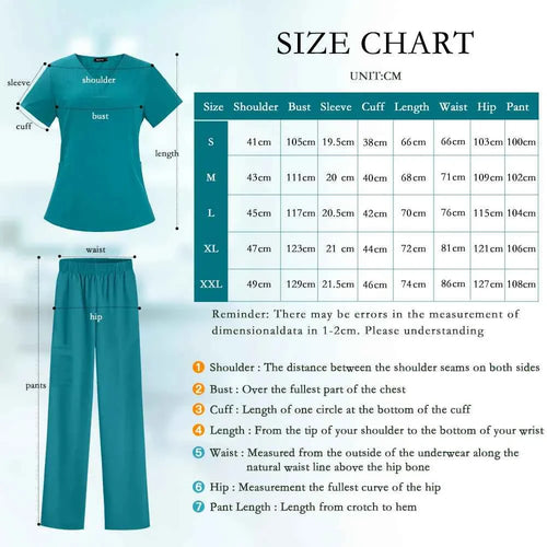 High Quality Nurse Medical Uniform Scrubs Set